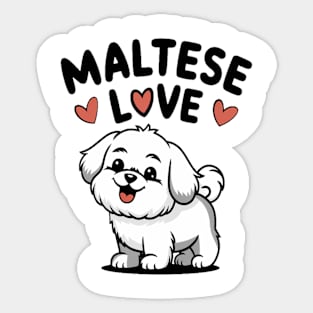 Maltese dog Sticker
